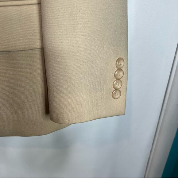 Pendleton virgin wool blazer jacket tan color single button - Picture 3 of 8